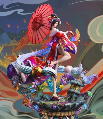 Oiran Fu (Flowing Flower), High Mountain And Flowing Water, Individual Sculptor, Pre-Painted, 1/4